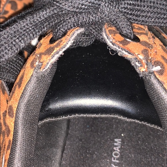 TIME and TRU Walmart Black & Leopard Sneakers - Picture 7 of 16